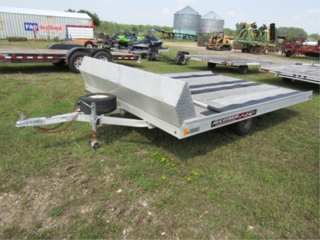 2015 Aluma 12ft. Snowmobile Trailer Tilt Bed,