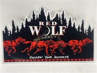 VTG 1994 Red Wolf Lager Sign