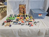 Tote, Assortment of Toys and Collectibles