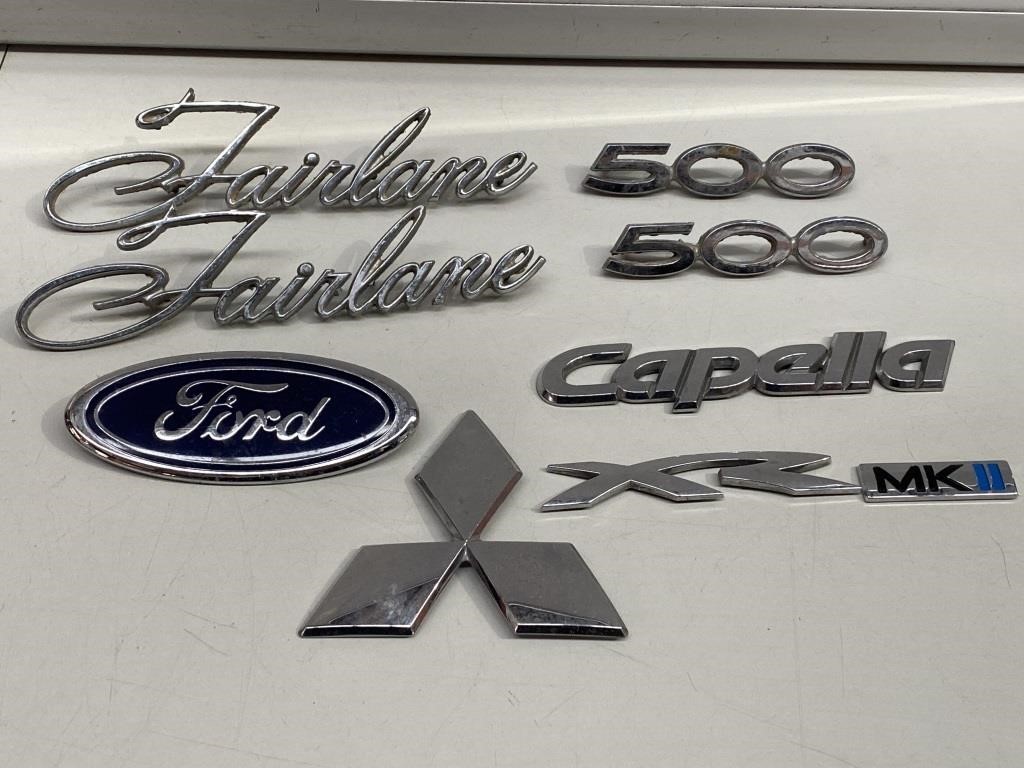 Selection Car Badges inc FORD, Fairlane etc