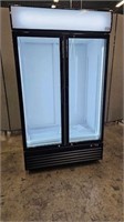 NEW 2 GLASS DOOR REACH-IN DISPLAY COOLER CSD1000