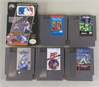 6pc Vtg Nintendo NES Videogames w/ Top Gun