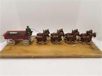 Cast Toy Wagon with 8 Horses