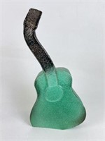 Kosta Boda Green Guitar
