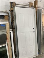 (6) Metal Doors Outdoors Framed Doors Lot