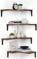 Floating Corner Shelves Wall Mounted 4 Sets