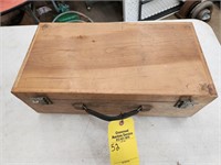 WOODEN STORAGE BOX 19X10X5