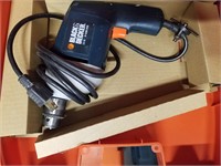 Black&Decker Power Drill, Case, and Bits