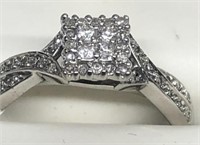 10kt. gold "KEEPSAKES" diamond ring, size 7, WOW!