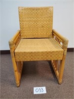Vintage Cane/Wicker/Rattan Chair (No Ship)