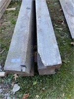 4pc  Rough Cut Lumber Approx. 6" x 6" x 104"