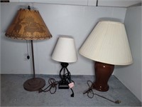 (3) ELECTRICAL LAMPS - ALL WORKING CONDITION