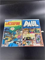 2 Spire Christian comics: Crossfire, and Paul
