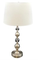 2 Lamps Stacked Glass/Chrome Balls