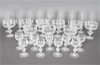 Vintage Bohemian Claudia Crystal Stemware