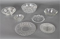 Vintage Pressed Glass Serving Bowls/Platters