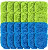 24 Pcs Car Wash Mitt Microfiber Chenille Scratch