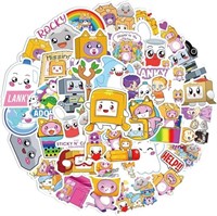 2 Pack Lankybox Stickers, 50 Pcs Lovely Girls Stic