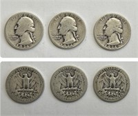 1936 Silver Quarters
