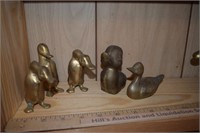 Small Brass Ducks