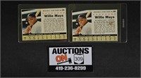 2 - Willie Mays 1961 Post Baseball Star Card 145