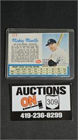 Mickey Mantle 1962 Post Baseball Star Card 5
