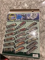 Wildlife folding knife lot