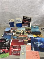 Vintage Ford dealer advertising brochures and