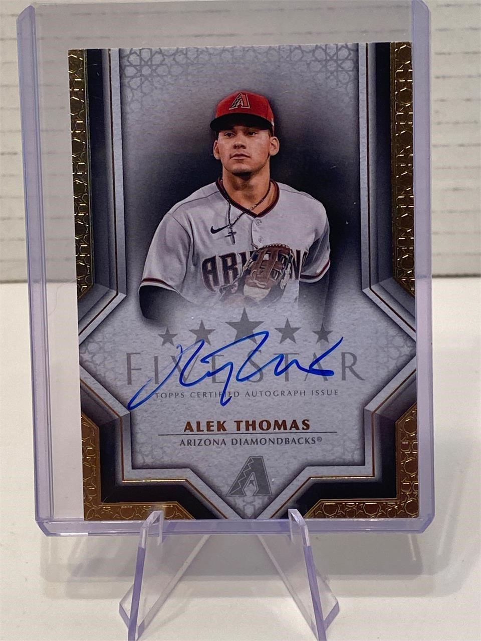 Alek Thomas Five Star Autograph Card