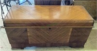 Vintage art deco styled Lane cedar chest with