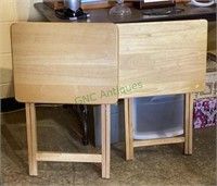 Nice pair of solid wood TV stands    1
