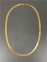 14K Gold Herringbone Chain 20 inches