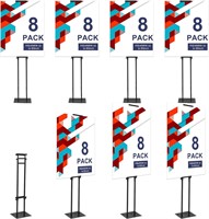 Soaoo 8 Pcs Double-Sided Sign Stand