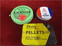 (3)Benjamin, Daisy, National pellet tins.