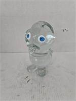 Glass Penguin Has Broken Wing & Dent in Head