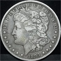 1893-O Morgan Silver Dollar, VF+ Key Date