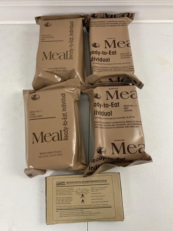 (5) Packs of MRE’s