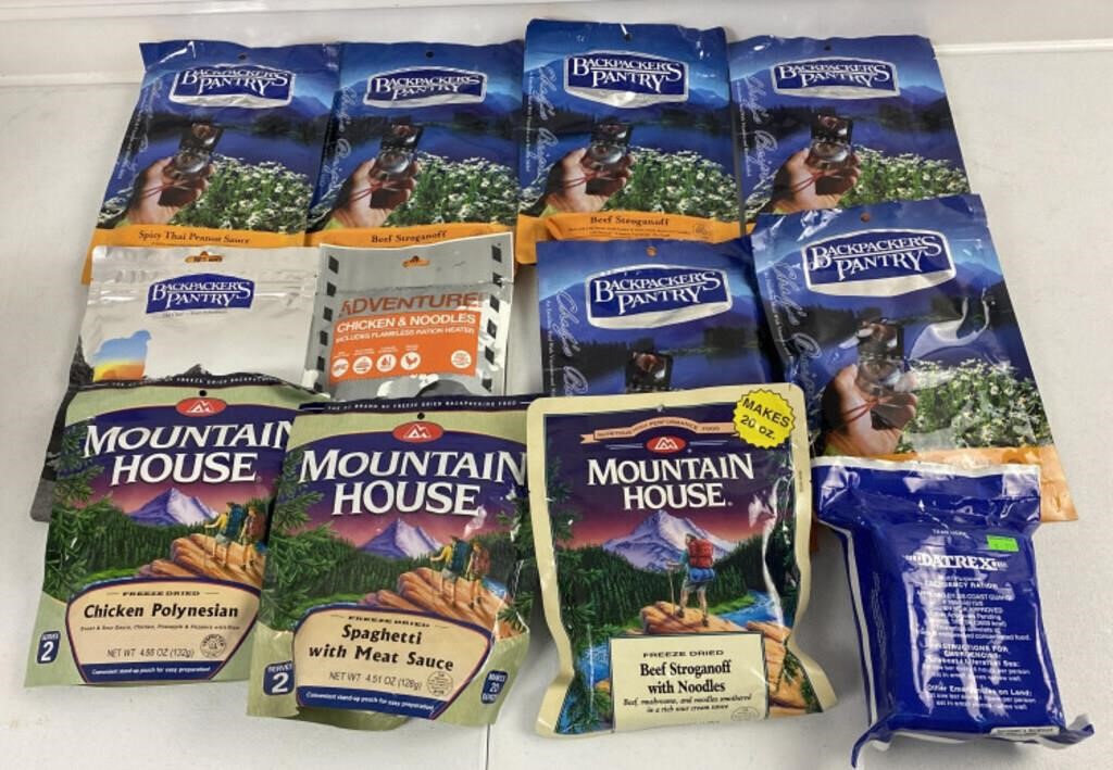 (12) Backpackers Pantry, Mountain House &