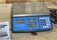 (2) AVA Weigh Commercial Digital Scales-