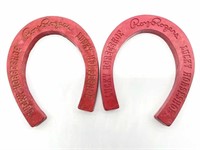 (2) Vintage Roy Rogers Lucky Horseshoes - Rubber