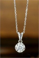 18K Gold Natural Diamond Necklace