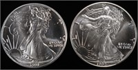 1991 & 1992 AMERICAN SILVER EAGLES