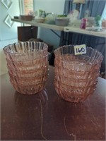 10 pink depression bowls. Glassware