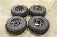 (2) AT25x8-12 & (2) AT25x10-12 Dunlop ATV Tires on
