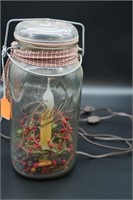 Ball Ideal Jar with Candle Inside