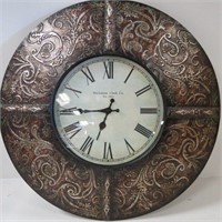 "Buchanan Clock Co." Round Metal Clock