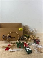 Golden Christmas Decor lot