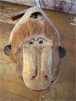 Vintage Hand Carved Coconut Shell Monkey
