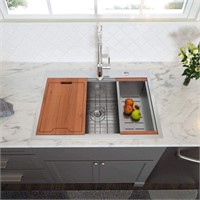 Lordear 33 inch Kitchen Sink Drop-in Topmount