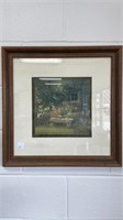 Framed & signed nature painting